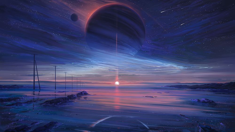 Noctilusent 10k.png art print by Alena Aenami for $57.95 CAD