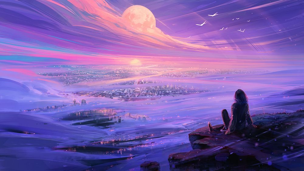 Violet3.png art print by Alena Aenami for $57.95 CAD