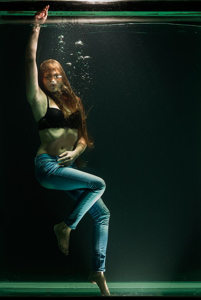 Underwater Artistic Portrait Shooting art print by Engin Akyurt for $57.95 CAD