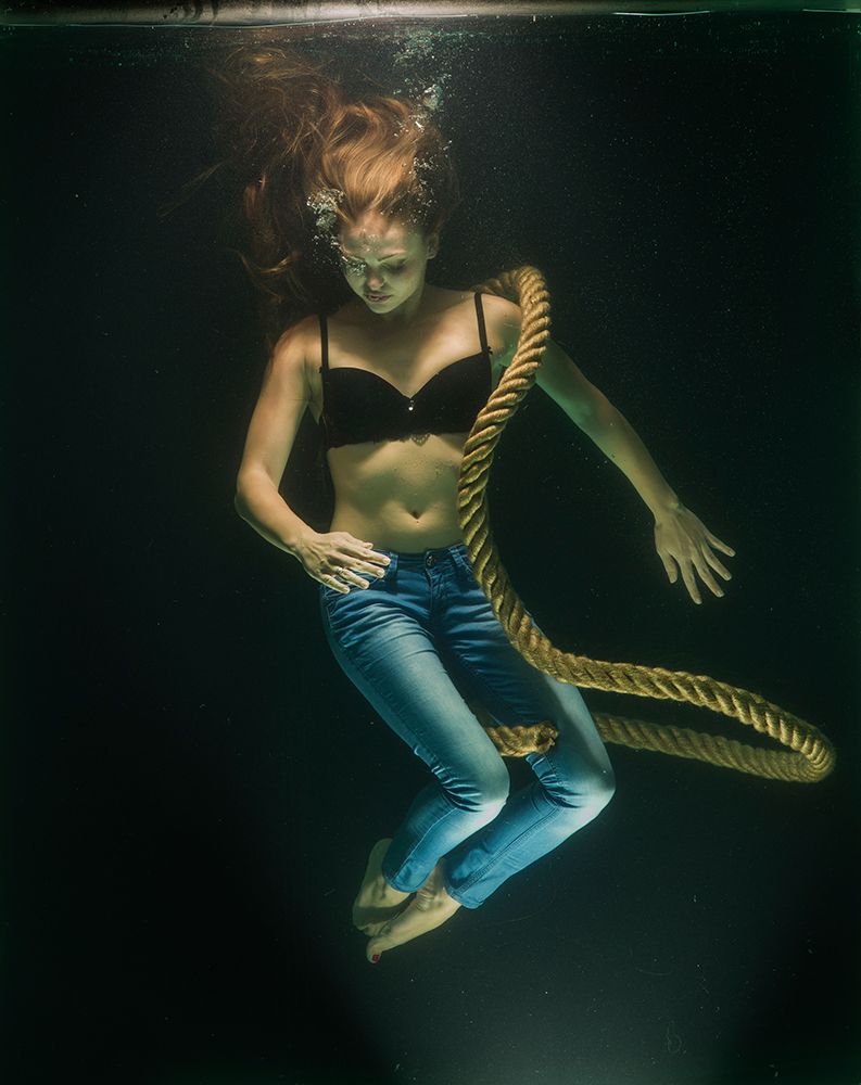 Underwater Artistic Portrait Shooting art print by Engin Akyurt for $57.95 CAD