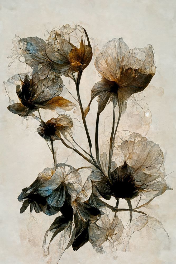 Dry Flowers No5 art print by Treechild for $57.95 CAD