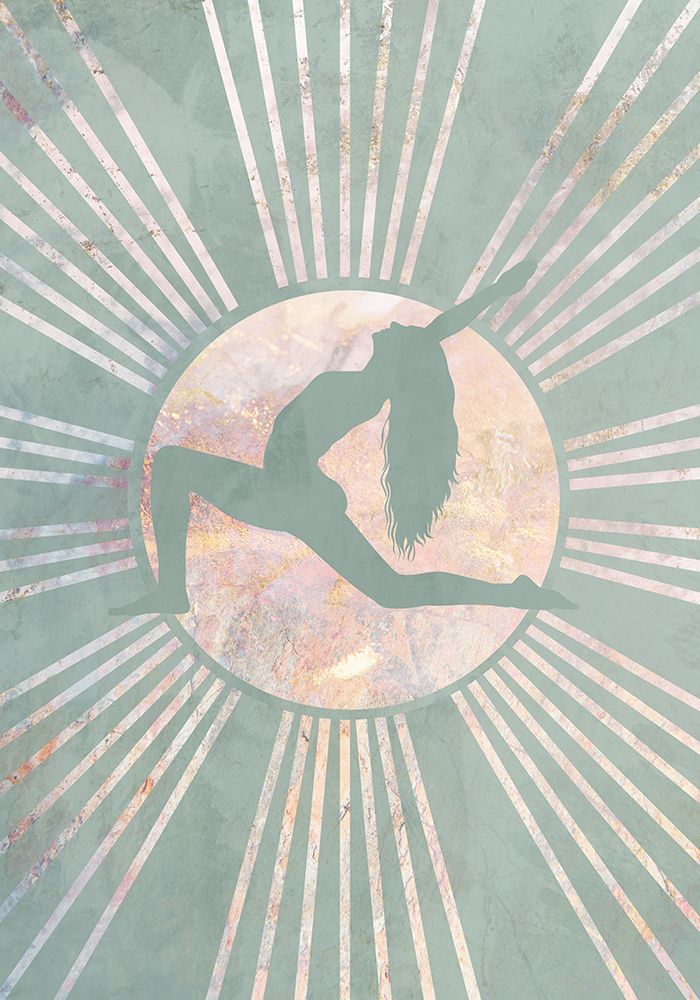 Yoga Boho Sun Green 6 art print by Sarah Manovski for $57.95 CAD