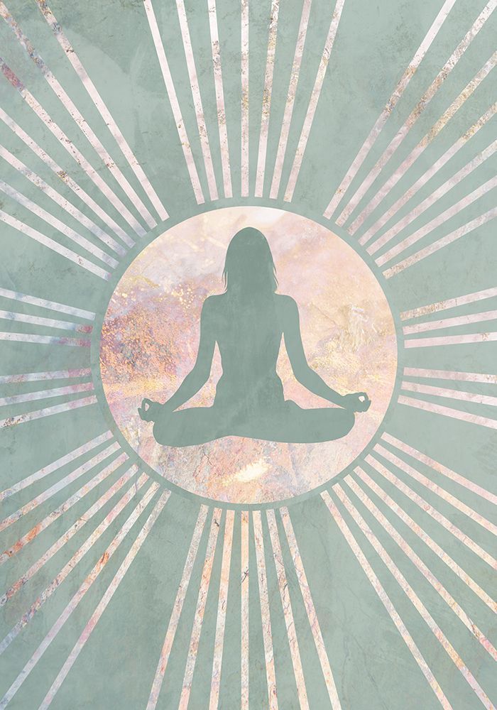 Yoga Boho Sun Green 5 art print by Sarah Manovski for $57.95 CAD