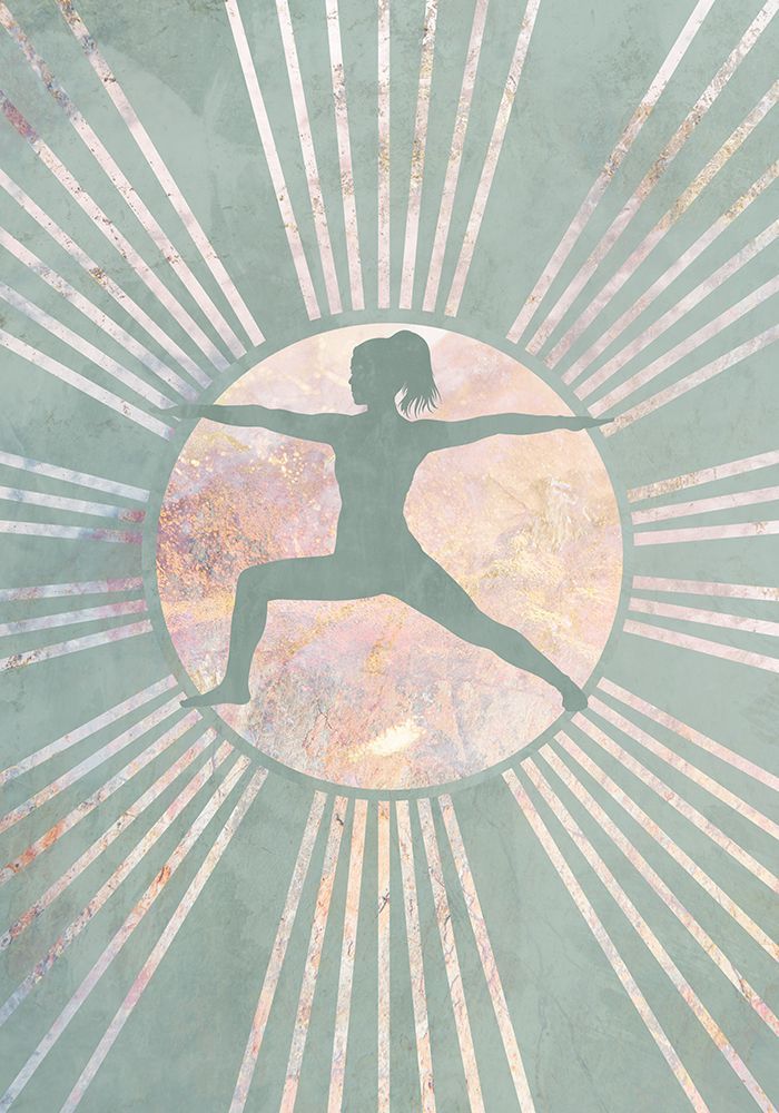 Yoga Boho Sun Green 2 art print by Sarah Manovski for $57.95 CAD