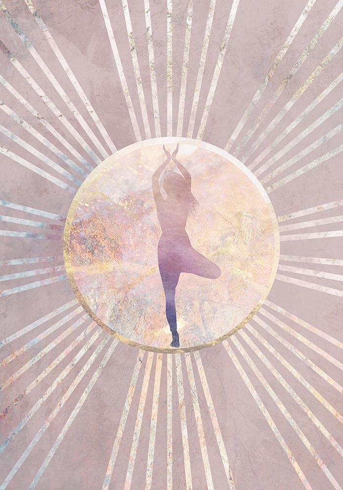 Sun Boho Yoga Pink 4 art print by Sarah Manovski for $57.95 CAD