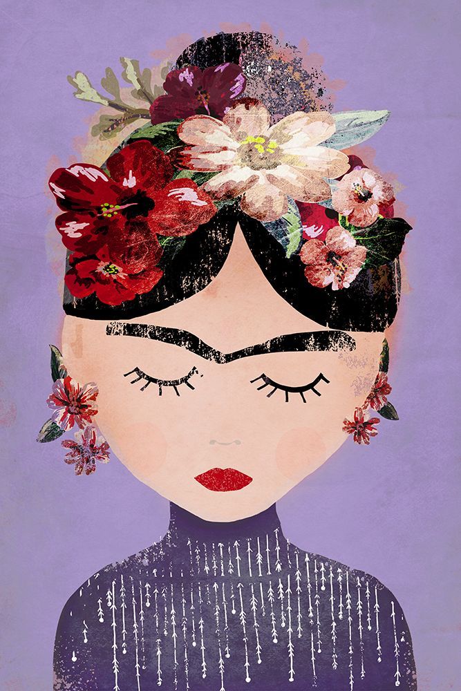Frida (Purple) art print by Treechild for $57.95 CAD
