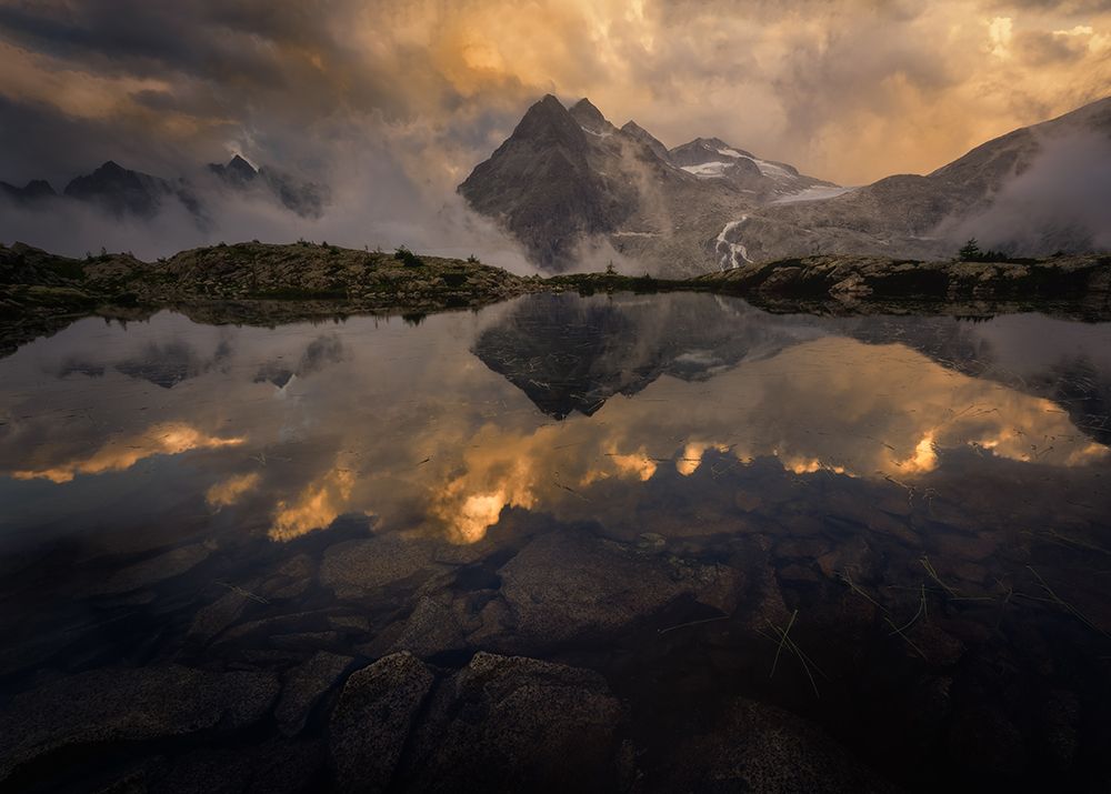 Rocks And Clouds art print by Marco Bruna for $57.95 CAD