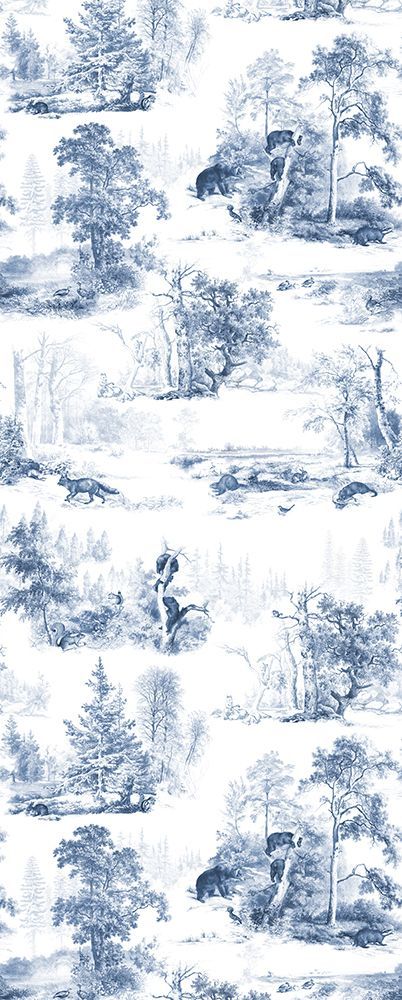Hl011  Woodlands Blue   1206mm X 3000mm art print by Hendon Lane for $57.95 CAD