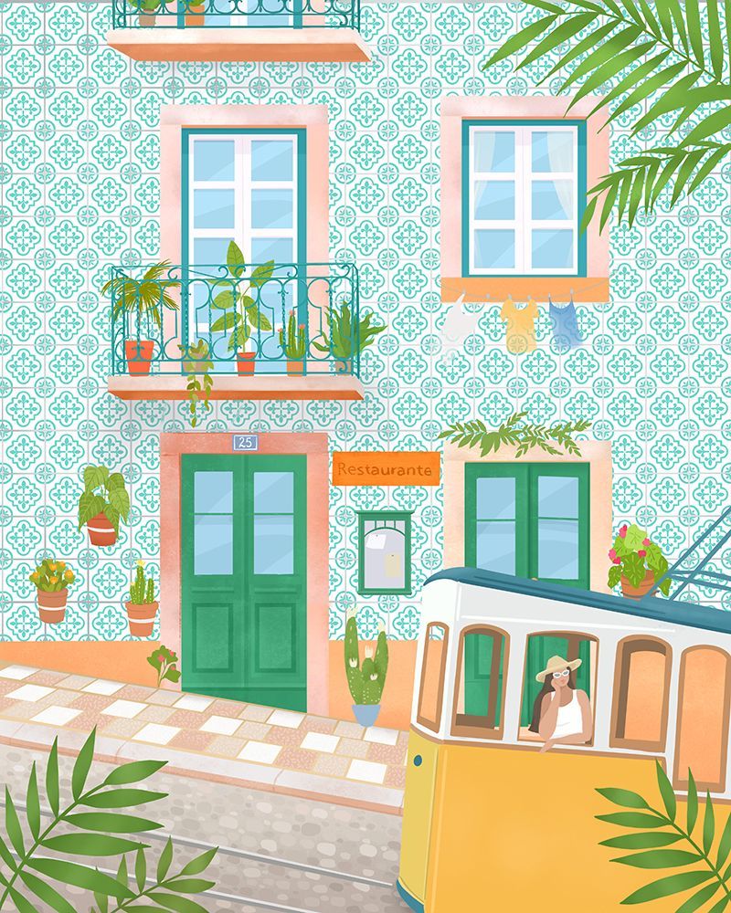 Lisboa City|Portugal art print by Petra Lizde for $57.95 CAD
