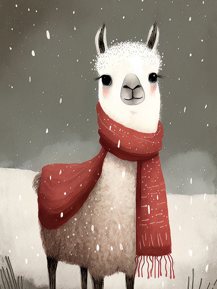 Lama 1 art print by Bilge Paksoylu for $57.95 CAD