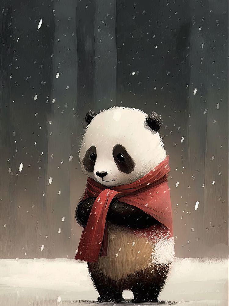 Panda 1 art print by Bilge Paksoylu for $57.95 CAD