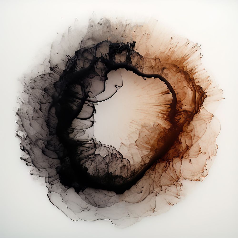 Dreamy Ink Abstract Art art print by Bilge Paksoylu for $57.95 CAD