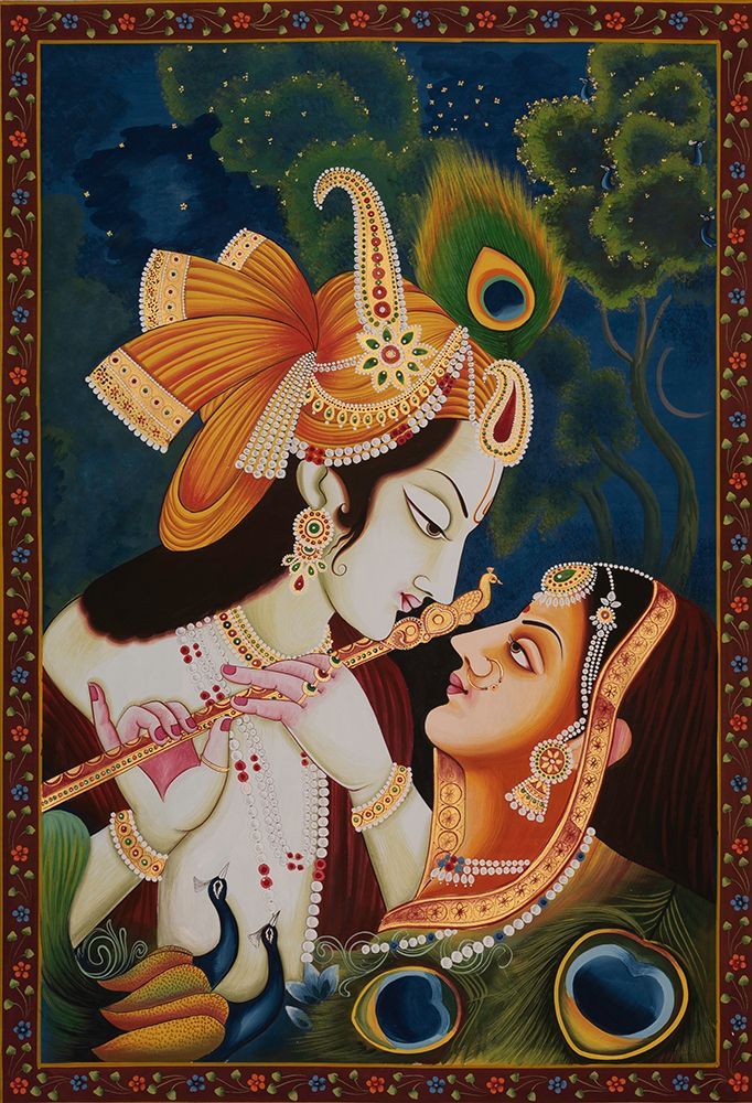 RADHA KRISHNA PAINTING art print by Imagineers Studio for $57.95 CAD