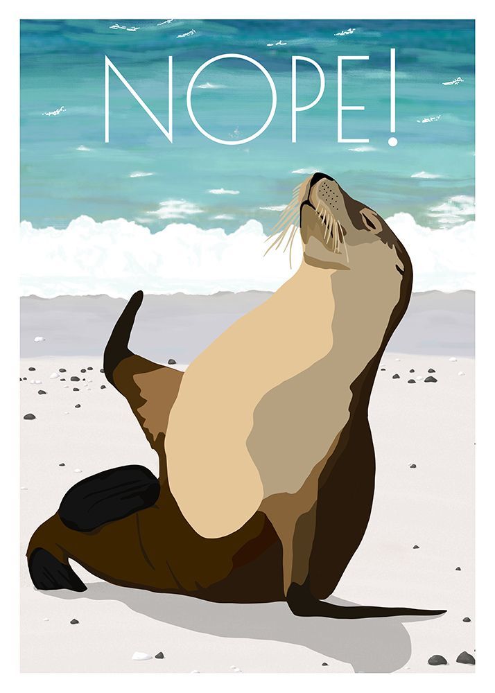 Nope! art print by Kammille Bruun for $57.95 CAD