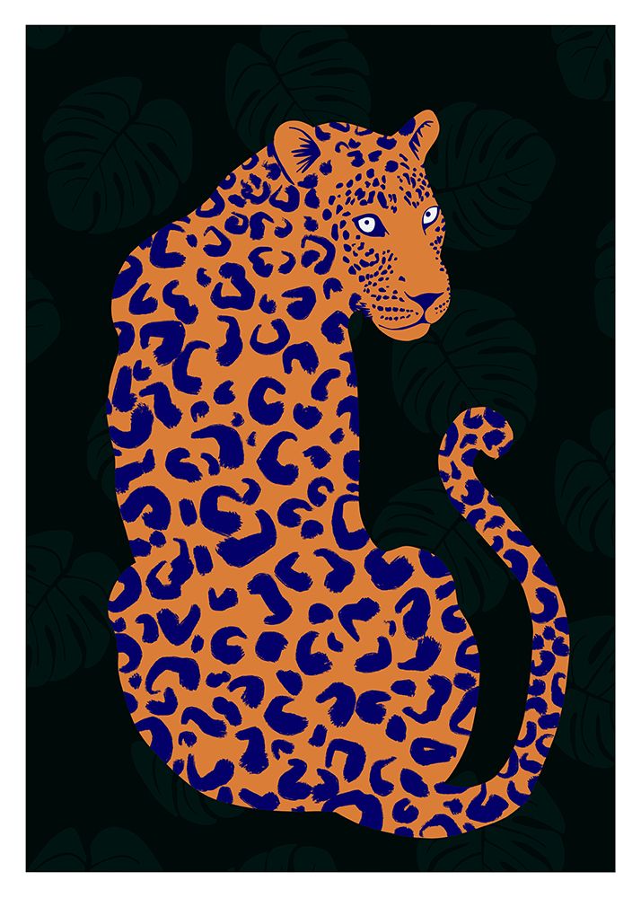 Orange Leopard art print by ByKammille for $57.95 CAD