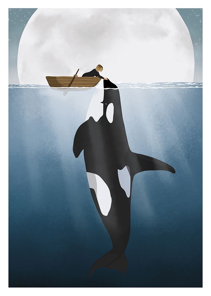 Orca art print by Kammille Bruun for $57.95 CAD