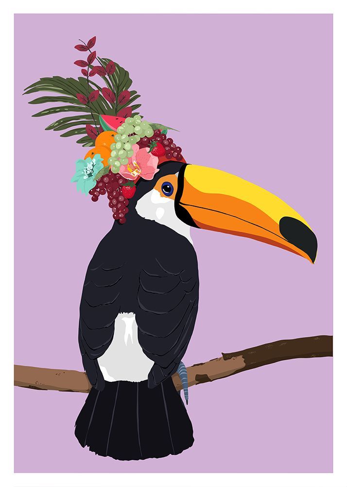 Toucan art print by Kammille Bruun for $57.95 CAD