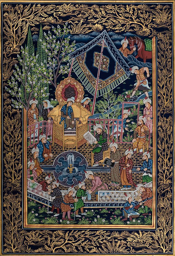 INDO-PERSIAN MINIATURE PAINTING art print by Imagineers Studio for $57.95 CAD