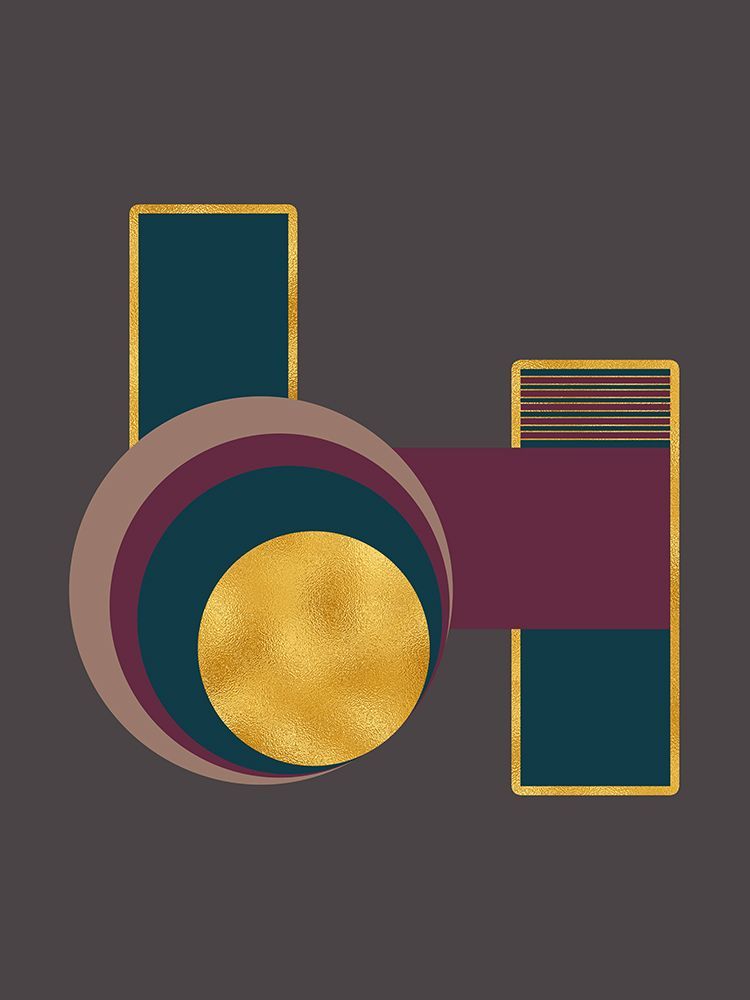 Squares and Circles 3 Grey Bg art print by Bilge Paksoylu for $57.95 CAD