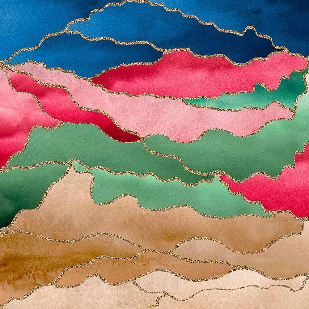 Abstract Watercolor Landscape art print by Bilge Paksoylu for $57.95 CAD