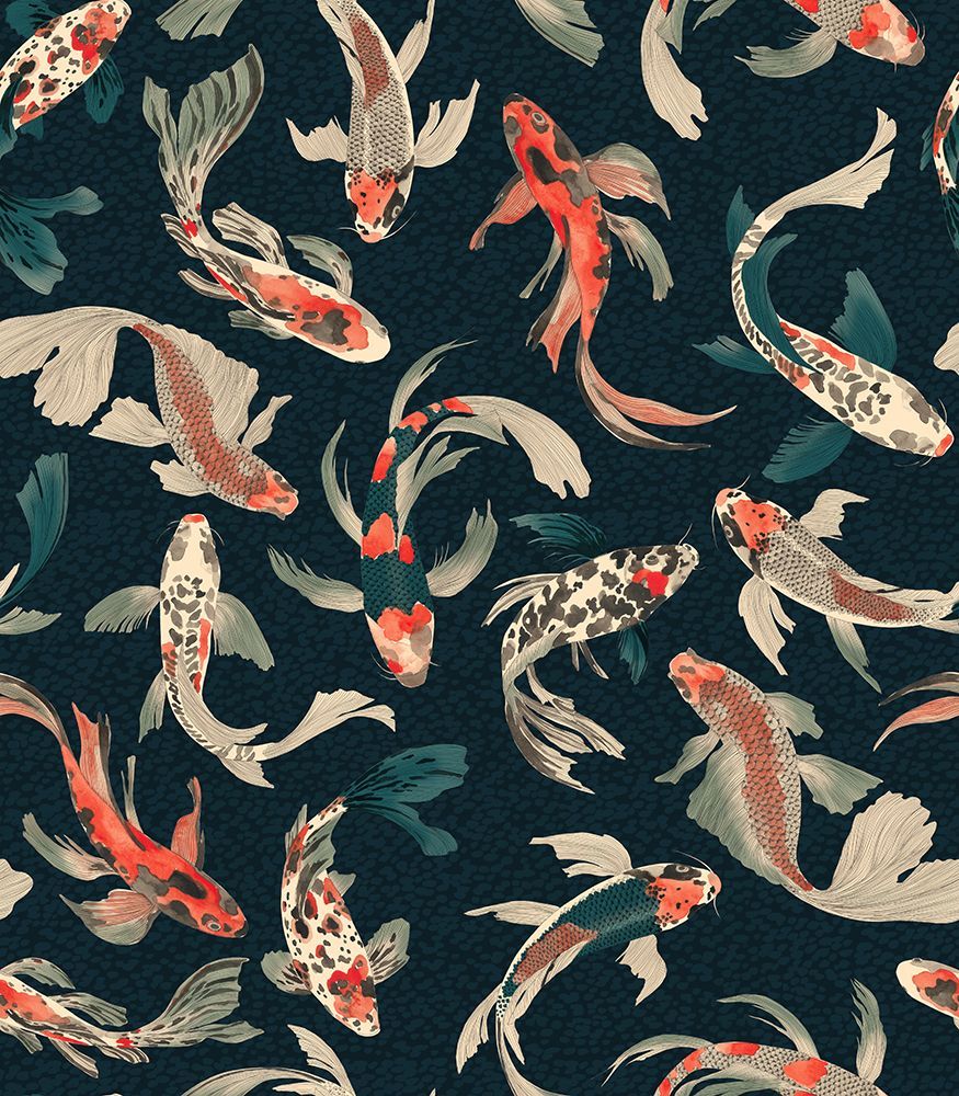 Hla018  Koi Fish Dark art print by Hendon Lane for $57.95 CAD