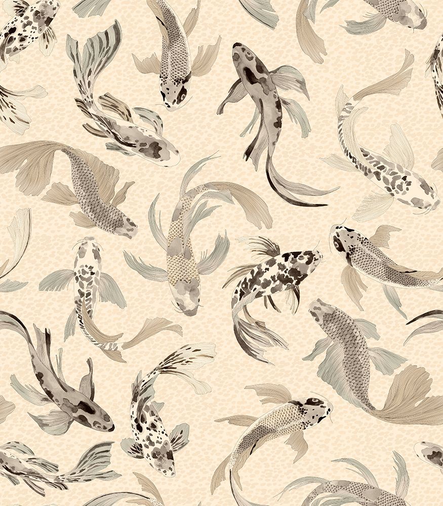 Hla019  Koi Fish Neutral art print by Hendon Lane for $57.95 CAD