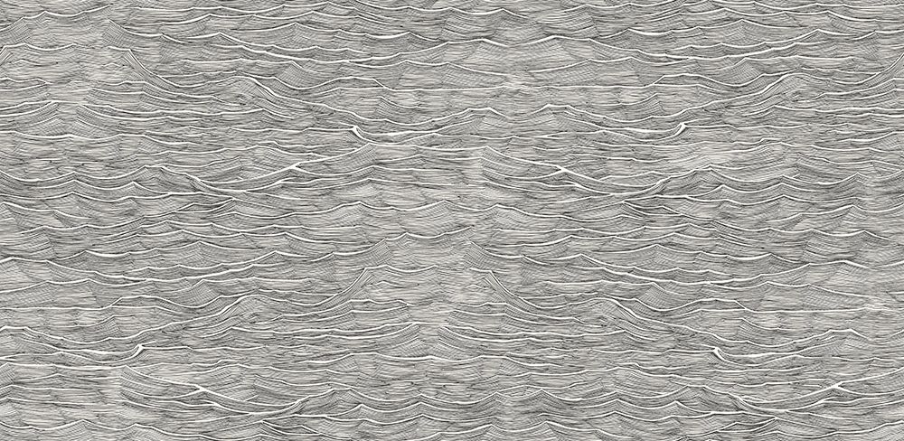Hla022  100Dpi Waves Blk art print by Hendon Lane for $57.95 CAD