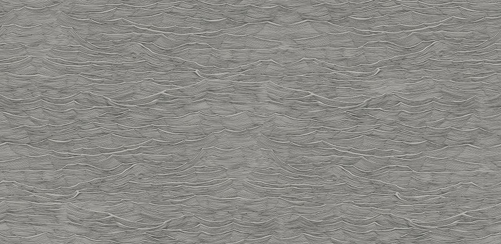 Hla025  100Dpi Waves Grey Blk art print by Hendon Lane for $57.95 CAD