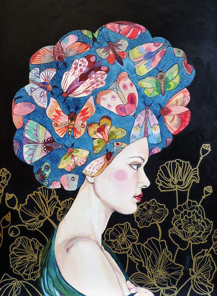Il Y a Des Nuits Plus Jolies Que Dautres art print by Sylvie Demers for $57.95 CAD