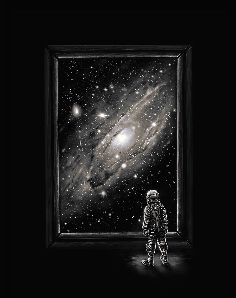 Looking Through a Masterpiece art print by Francis Minoza for $57.95 CAD