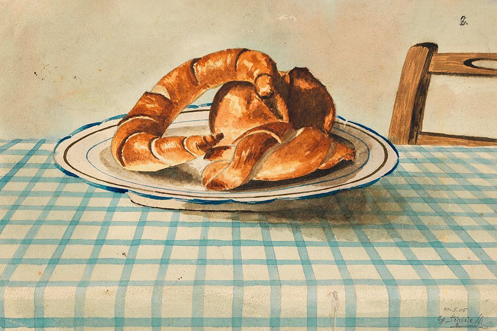 Still Life With Pastry Plate art print by Pictufy for $57.95 CAD