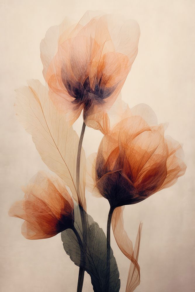 Parchmentflowersno4 art print by Treechild for $57.95 CAD