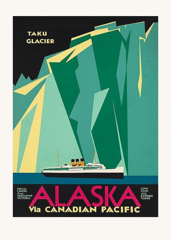 Alaska Via Canadian Pacific. Taku Glacier art print by Pictufy for $57.95 CAD