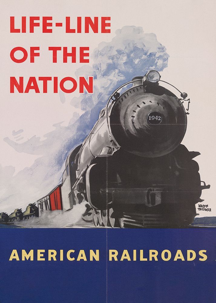 American Railroads - Life line of the nation art print by Pictufy for $57.95 CAD