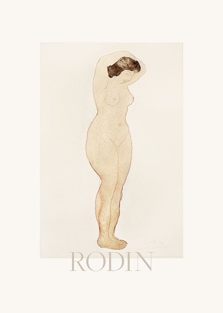 Nude|Standing With Hands On Head art print by Pictufy for $57.95 CAD
