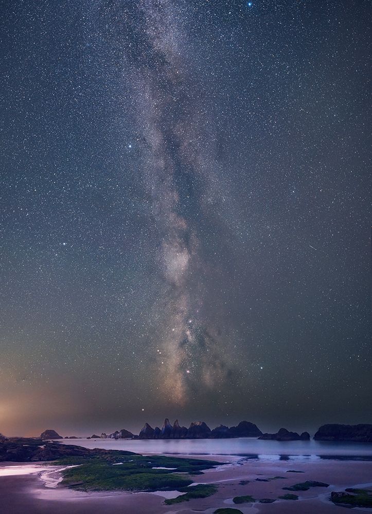 Starry Oregon Coast art print by Etsuya Morita for $57.95 CAD