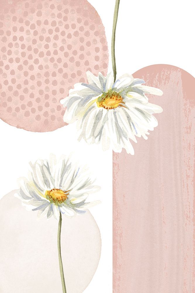 Daisy Pinks 3 art print by Sally Ann Moss for $57.95 CAD