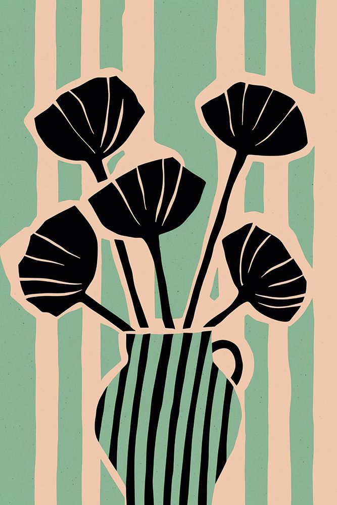 Stripedstilllifeno1 Fullsize art print by Treechild for $57.95 CAD