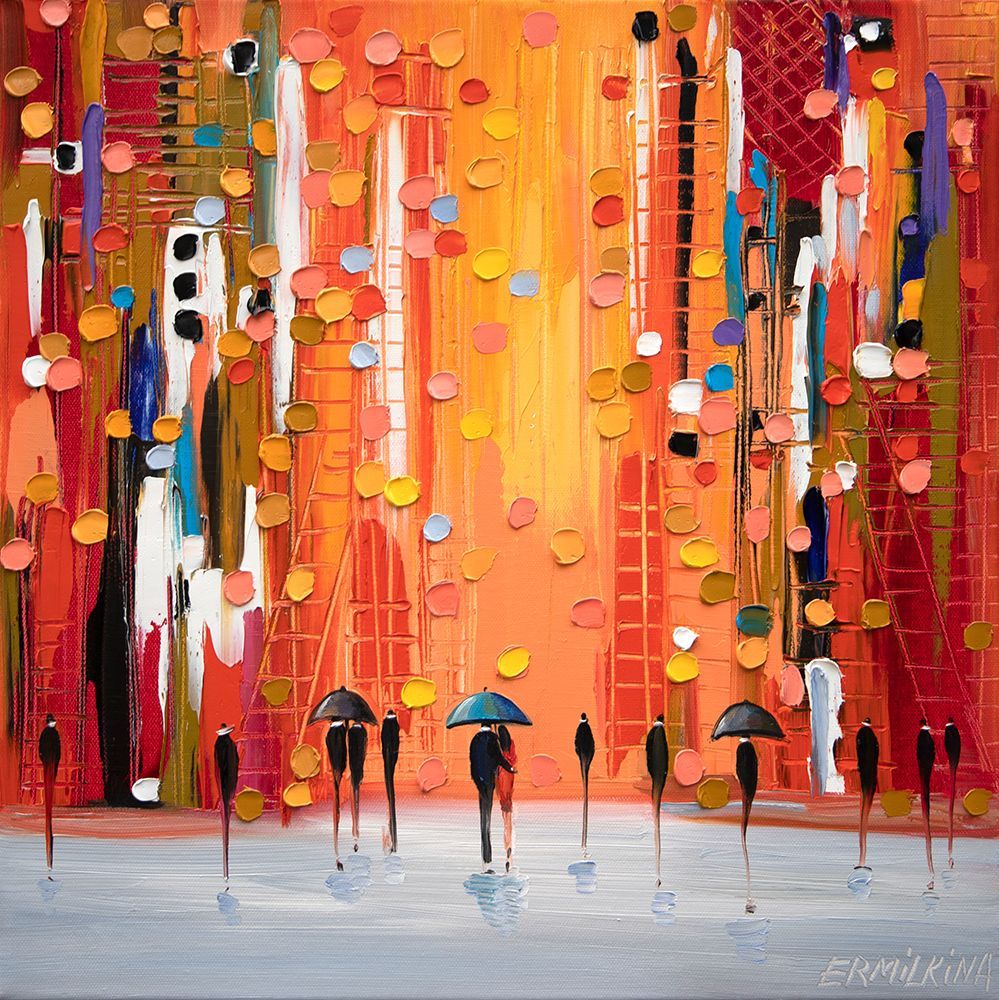 Hot Rainy Sunset art print by Ekaterina Ermilkina for $57.95 CAD