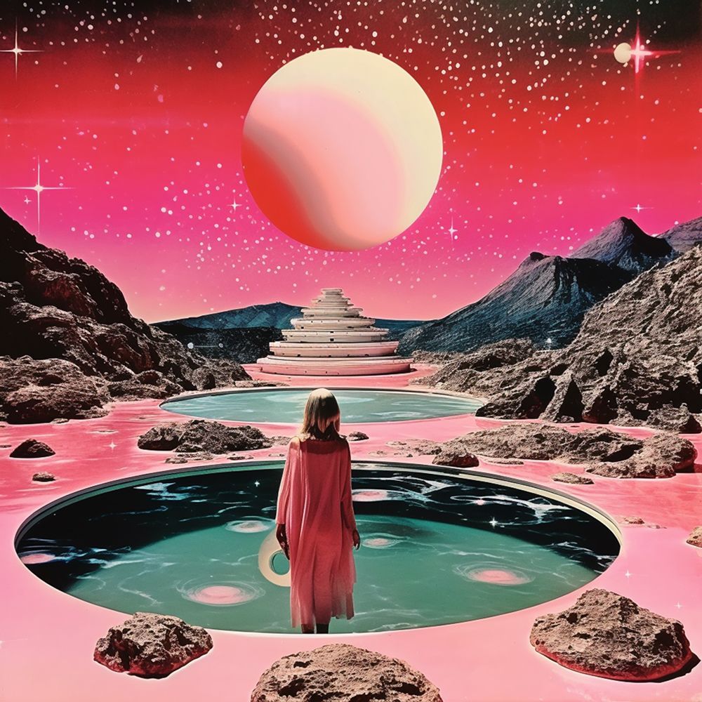Space Collage Surreal Art art print by Samantha Hearn for $57.95 CAD
