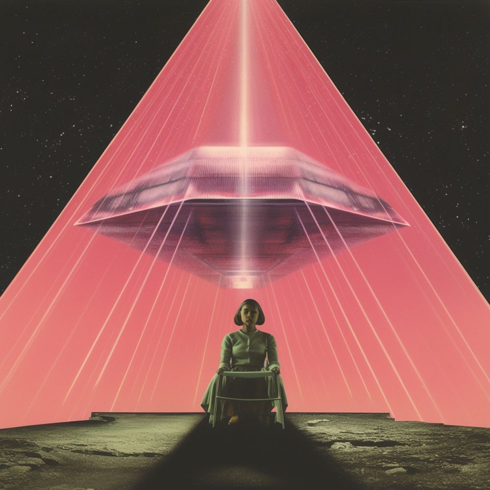 Beamed Up Collage Art art print by Samantha Hearn for $57.95 CAD