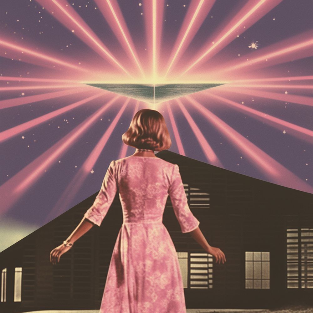 Space Prisms Collage Art art print by Samantha Hearn for $57.95 CAD