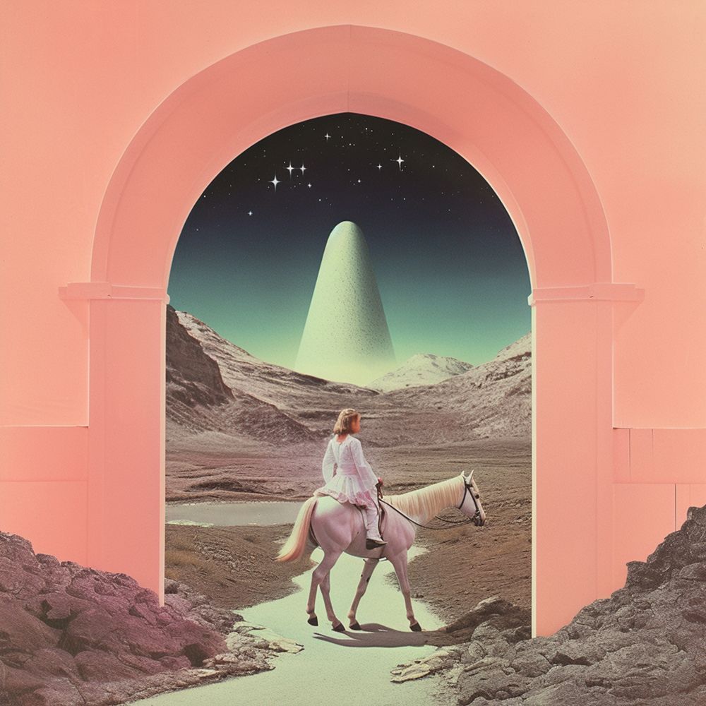 Entering A New World Collage Art art print by Samantha Hearn for $57.95 CAD
