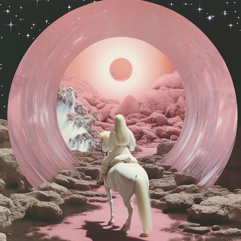 Interdimensional Space Collage Art art print by Samantha Hearn for $57.95 CAD