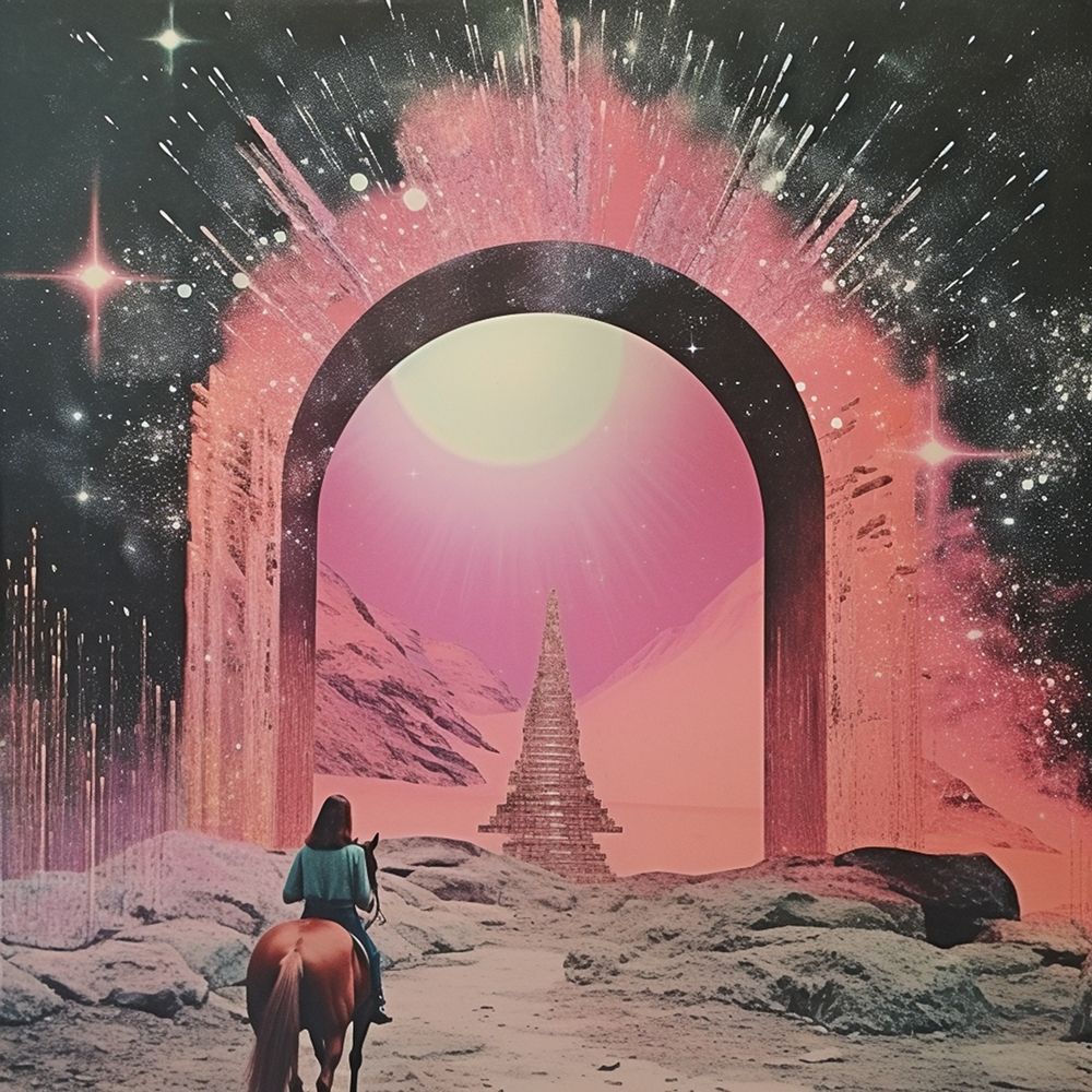 Through the Portal Collage Art art print by Samantha Hearn for $57.95 CAD