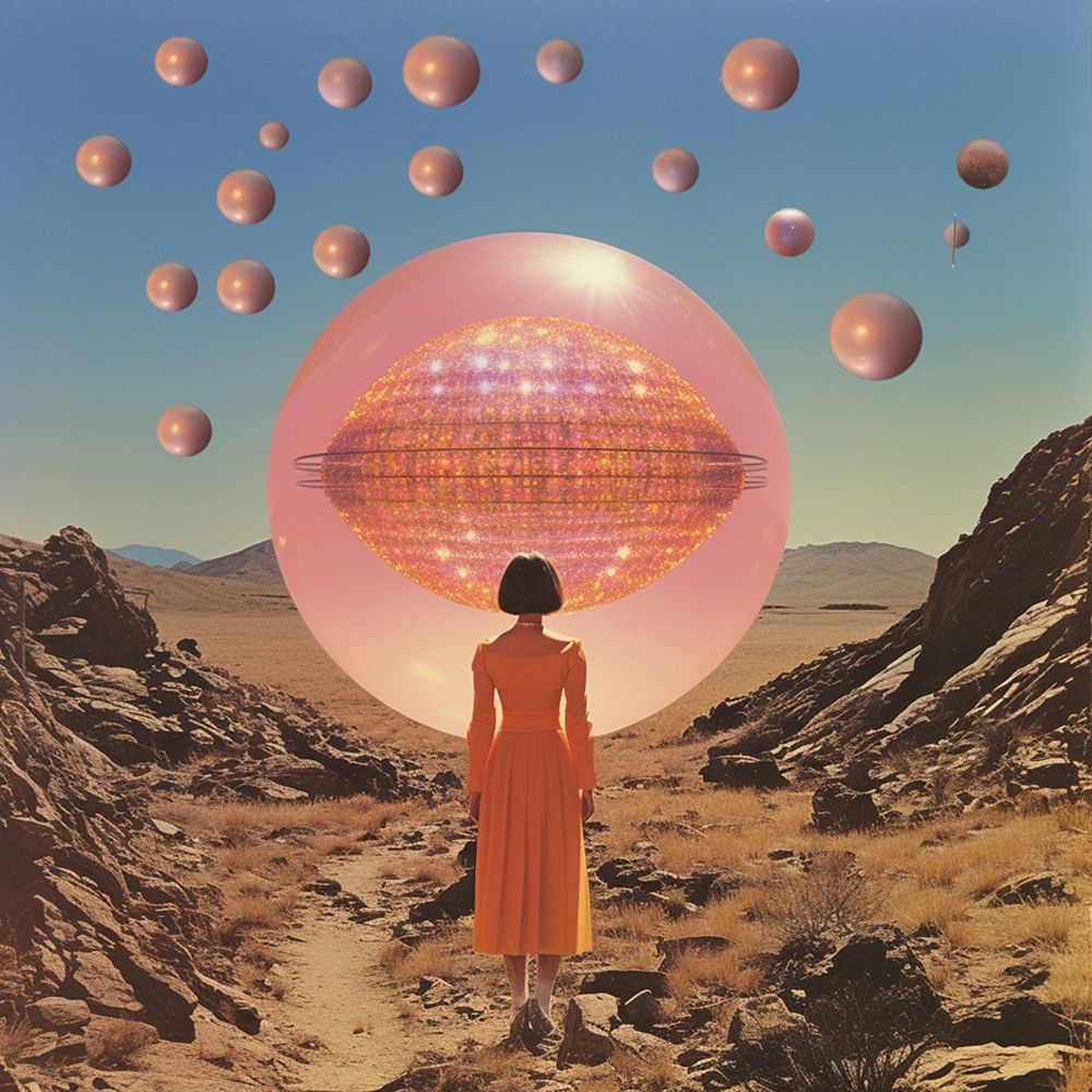 Surreal Space Collage art print by Samantha Hearn for $57.95 CAD