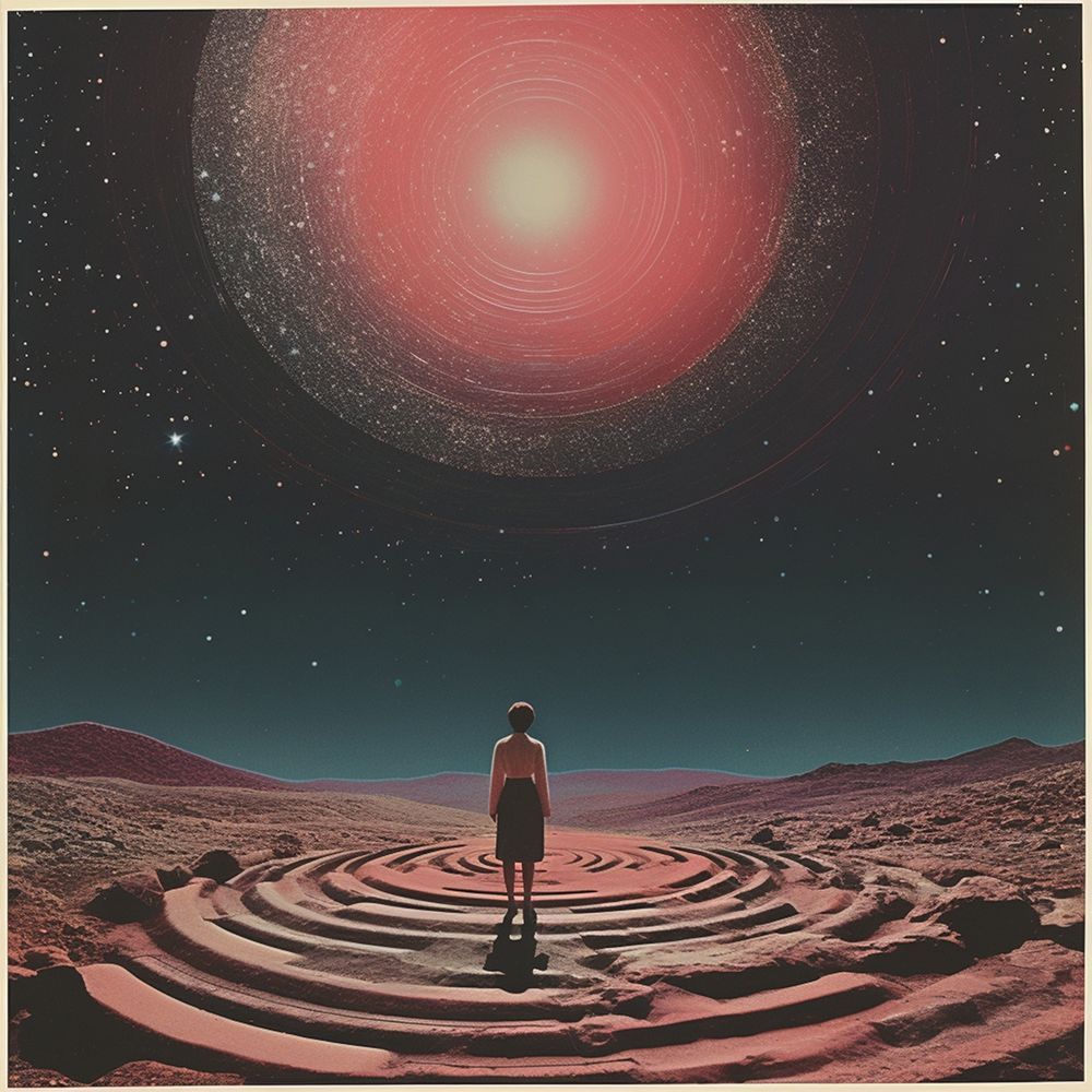 Look Up Collage Art art print by Samantha Hearn for $57.95 CAD