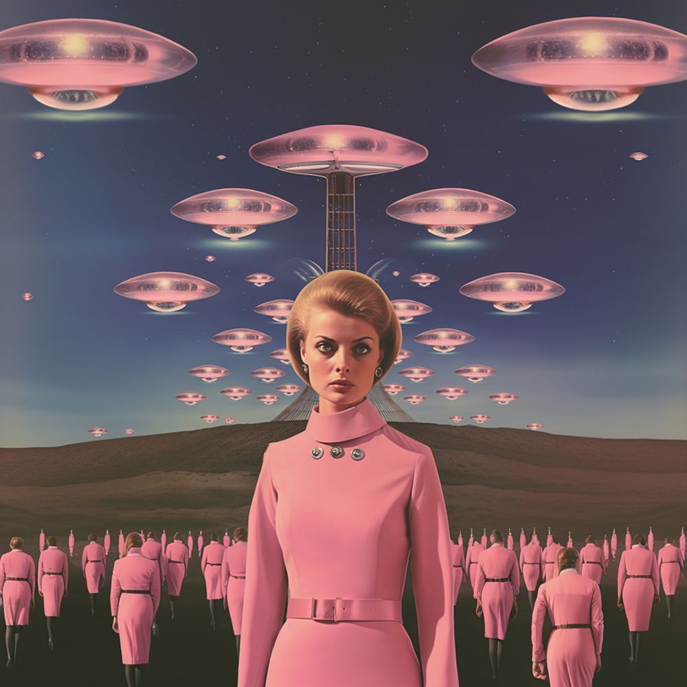 Ms. President of Space 2 Collage Art art print by Samantha Hearn for $57.95 CAD