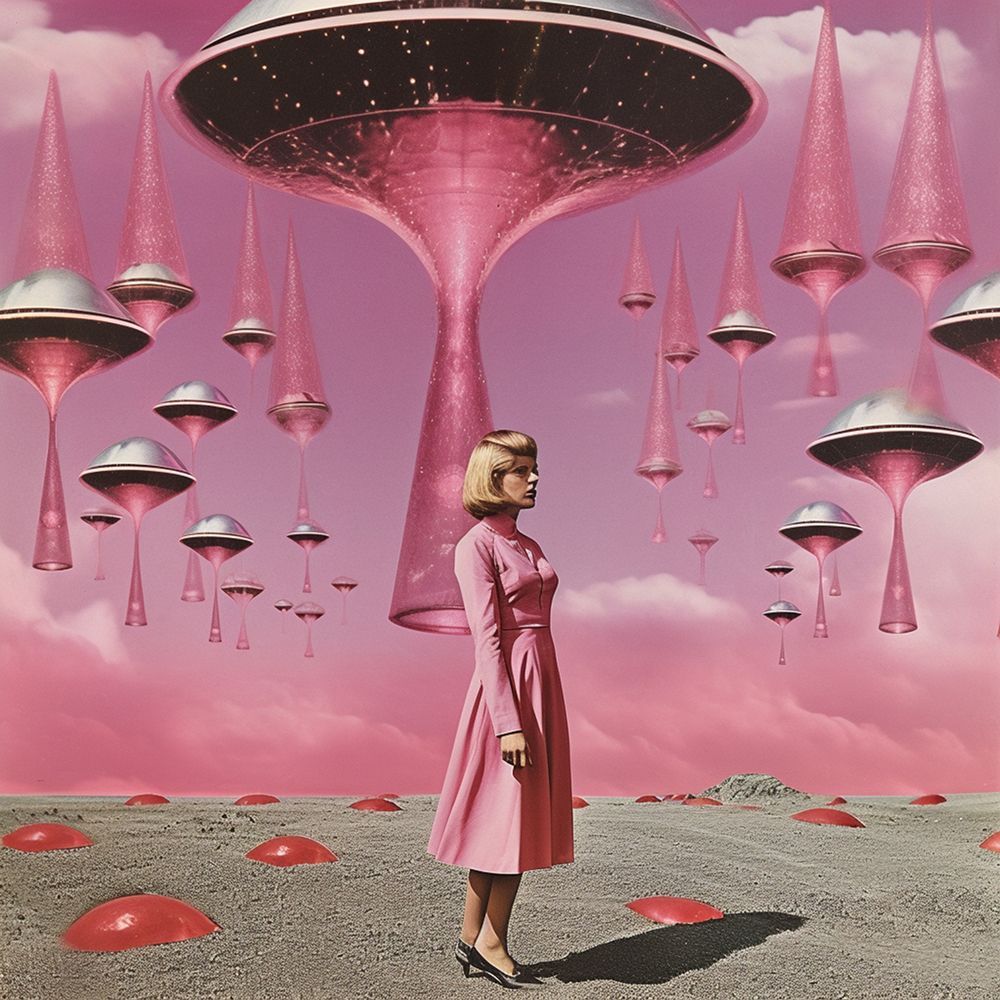 Surrealist Space Collage art print by Samantha Hearn for $57.95 CAD