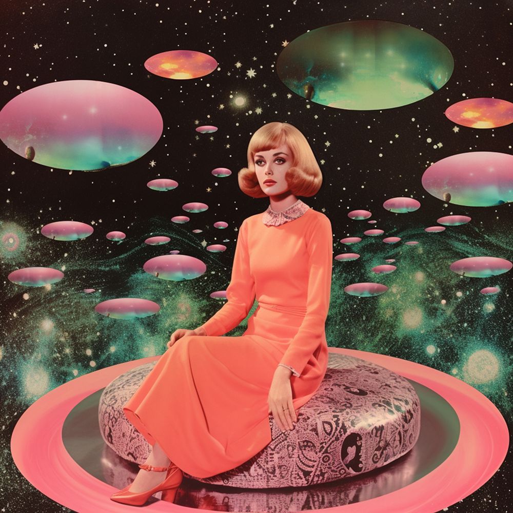 Space Host - Collage Art art print by Samantha Hearn for $57.95 CAD